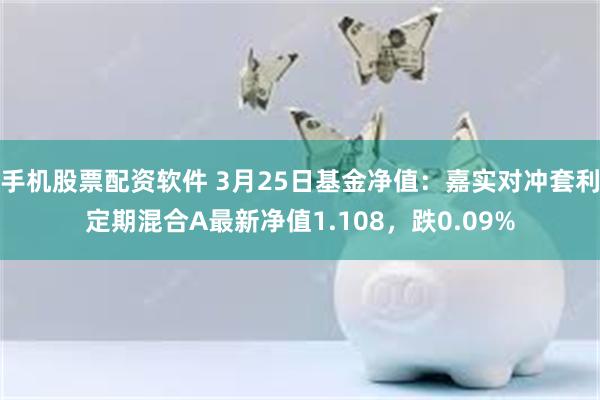 手机股票配资软件 3月25日基金净值：嘉实对冲套利定期混合A最新净值1.108，跌0.09%