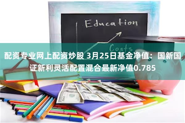 配资专业网上配资炒股 3月25日基金净值：国新国证新利灵活配置混合最新净值0.785