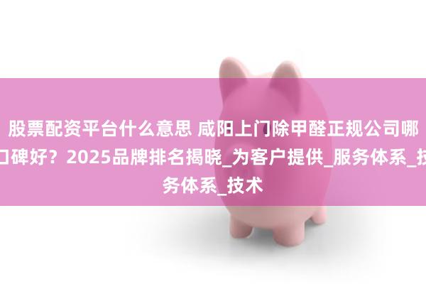 股票配资平台什么意思 咸阳上门除甲醛正规公司哪家口碑好？2025品牌排名揭晓_为客户提供_服务体系_技术